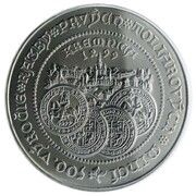 500 Korún Striking of Thaler coins in Kremnica, Slovakia, 1999 reverse image