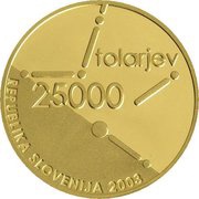 25 000 Tolarjev Slovenian Assembly obverse image