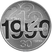 30 Euros 30th anniversary of plebiscite obverse image