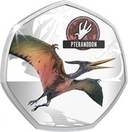 50 Cents - Elizabeth II Pteranodon, Solomon Islands, 2021 reverse image