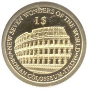1 Dollar - Elizabeth II Roman Colosseum, Solomon Islands, 2013 reverse image