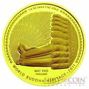 1000 Ngultrums Buddhist World Heritage; Thailand reverse image