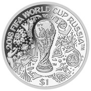 1 Dollar - Elizabeth II Trophy, Solomon Islands, 2018 reverse image