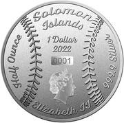 1 Dollar - Elizabeth II Baseball: Ball obverse image
