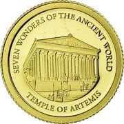 5 Dollars - Elizabeth II Temple of Artemis, Solomon Islands, 2011 reverse image