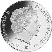 5 Dollars - Elizabeth II Vivat Regina: 5/6 obverse image