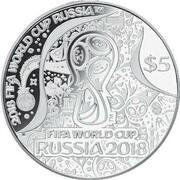 5 Dollars - Elizabeth II Official Emblem, Solomon Islands, 2018 reverse image