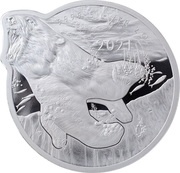 5 Dollars - Elizabeth II Polar Bear, Solomon Islands, 2021 reverse image
