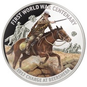 10 Dollars - Elizabeth II Charge at Beersheba, Solomon Islands, 2017 reverse image