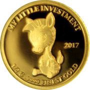 10 Dollars - Elizabeth II Baby Zebra, Solomon Islands, 2017 reverse image