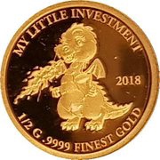 10 Dollars - Elizabeth II Baby Dragon, Solomon Islands, 2018 reverse image