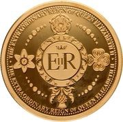 10 Dollars - Elizabeth II Platinum Jubilee, Solomon Islands, 2021 reverse image