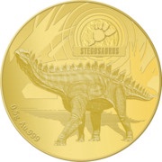 10 Dollars - Elizabeth II Stegosaurus, Solomon Islands, 2021 reverse image