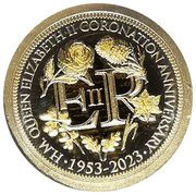 10 Dollars - Elizabeth II Posthumous; Queen's Coronation, Solomon Islands, 2023 reverse image