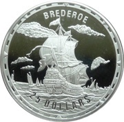 25 Dollars - Elizabeth II Brederoe, Solomon Islands, 2007 reverse image