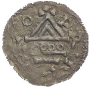 Denar - Boleslaus II the Pious, Bohemia, 967-999 reverse image