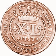 40 Réis - José I obverse image
