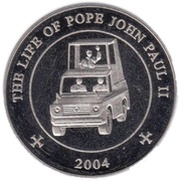 25 Shillings Pope traveling in special vehicle reverse image