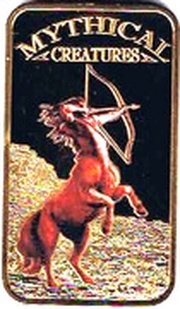 25 Shillings Mythical Creatures - Centaur, Somalia, 2013 reverse image