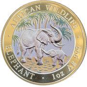 100 Shillings Elephant reverse image