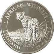 100 Shillings Leopard reverse image