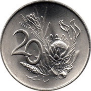 20 Cents Charles Swart; Afrikaans Legend - SUID-AFRIKA reverse image