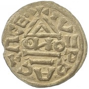 Denar - Boleslaus II the Pious, Bohemia, 967-999 reverse image