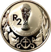 2 Rand World Cup Soccer, South Africa, 2010 reverse image