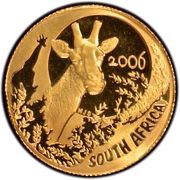10 Rand - ⅒ Ounce Natura - Giraffe obverse image