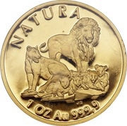 1 Ounce Natura - Lion reverse image