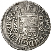 4 Reales "Maria" - Carlos II Seville,milled obverse image