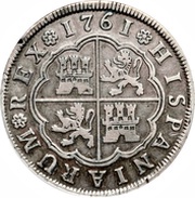 4 Reales - Carlos III, Spain, 1760-1761 reverse image