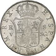 8 Reales - Fernando VII, Spain, 1809-1811 reverse image
