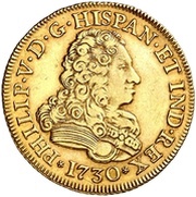 4 Escudos - Felipe V Seville obverse image