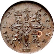 1 Maravedi - Isabel II reverse image