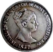 20 Reales - Isabel II obverse image