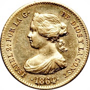 40 Reales - Isabel II obverse image
