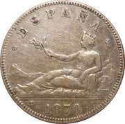 2 Pesetas - Provisional Government obverse image