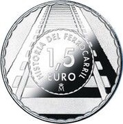 1½ Euros Renfe - Cercanías, Spain, 2021 reverse image
