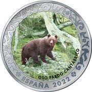 1½ Euros Cantabrian brown bear obverse image