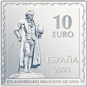 10 Euros Francisco de Goya - The Drowning Dog obverse image