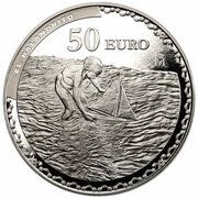 50 Euros Joaquín Sorolla, Spain, 2023 reverse image