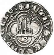 ½ Real - Pedro I Burgos, Spain, 1350-1366 reverse image