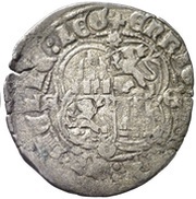 Real - Enrique II Segovia, Spain, 1369-1373 reverse image