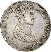 5 Pesetas - Fernando VII Lérida obverse image