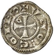 Obolo - Hugo IV, Spain, 1200-1230 reverse image