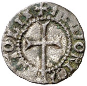 1 Denier - Ferdinandus II dots, Spain, 1508-1516 reverse image