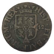 12 Dineros - Fernando VII reverse image