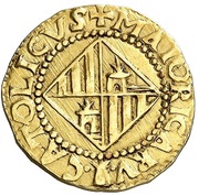 2 Escudos - Carlos III pretender, Spain, 1707 reverse image