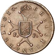 6 Maravedis - Fernando VII, Spain, 1818 reverse image